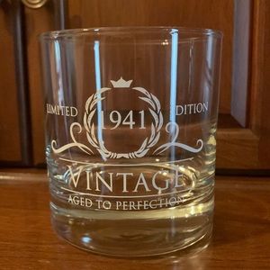 1941 Birthday gift- Rock glass